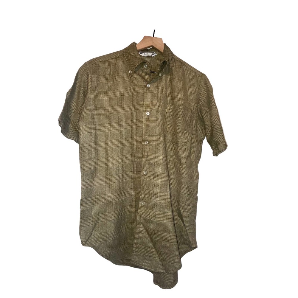 Da Vinci Men's Size Medium Short Sleeve Button Down